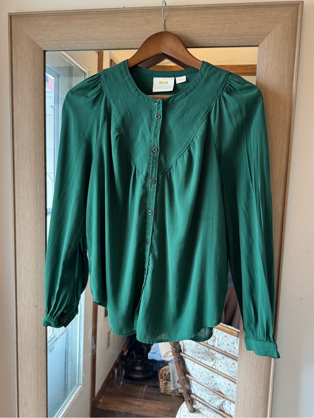 Maeve by Anthropologie Pheasant Style Blouse